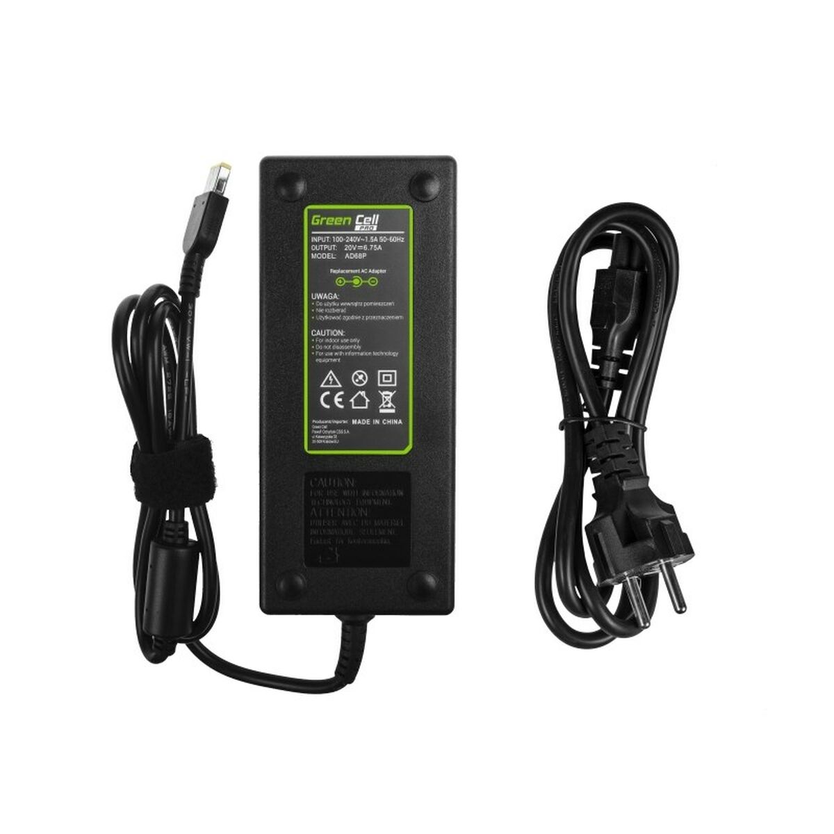 Sülearvuti Laadija Green Cell AD68P 135 W